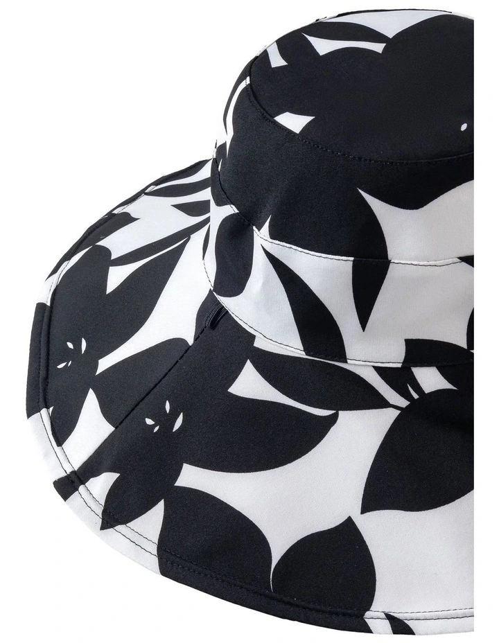 Leaf Print Canvas Hat image 2