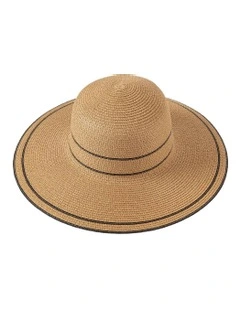 Wide Brim Sun Hat in Natural