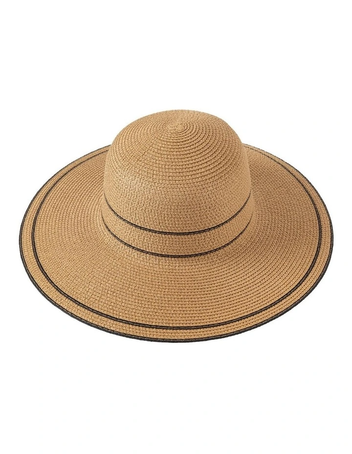 Wide Brim Sun Hat in Natural image 1