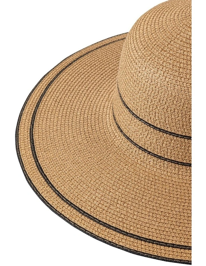 Wide Brim Sun Hat in Natural image 2