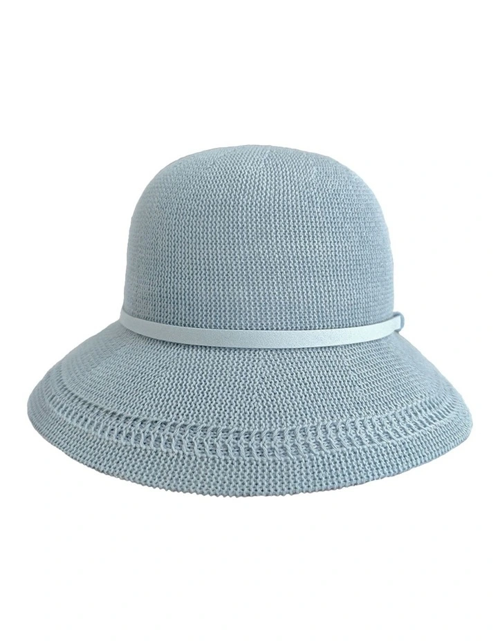 Lydia Cloche Summer Hat in Pale Blue image 1