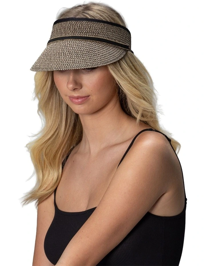 Cosmopolitan Visor Summer Hat in Natural image 2