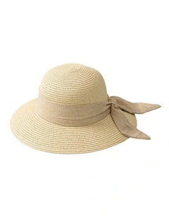 Gregory Ladner Ghcf002m Bucket Hat With Tie in Natural Summer Hat