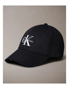 Twill Logo Cap in Black