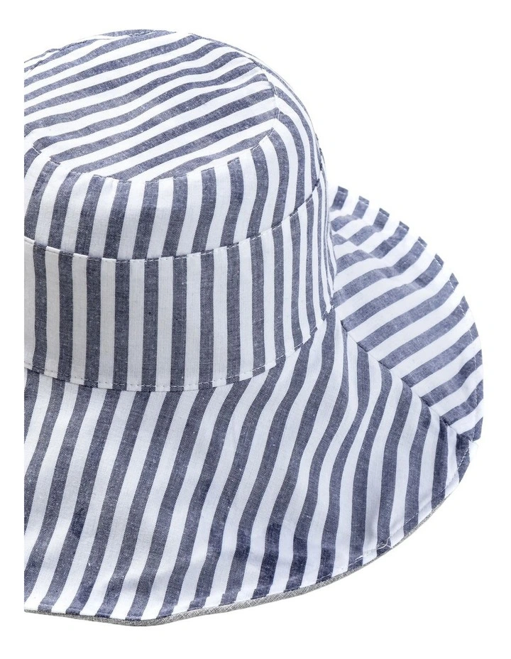 Gregory Ladner Stripe Canvas Hat Ghcf003M In Blue image 2
