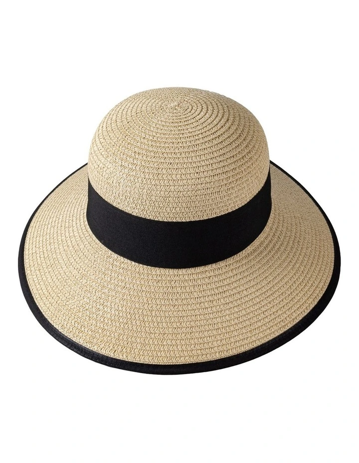 Gregory Ladner Sun Hat With Cutout And Bow HatGhcf007M In Sand image 1