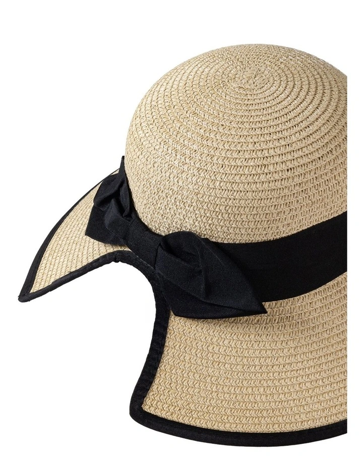 Gregory Ladner Sun Hat With Cutout And Bow HatGhcf007M In Sand image 2
