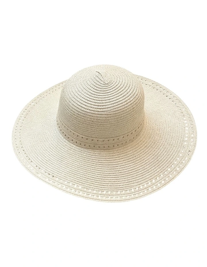 Gregory Ladner Wide Bim Sun Hat With Braid Detail Ghcf011M In Sand image 1
