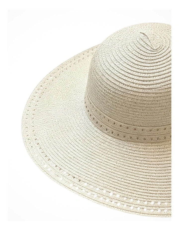 Gregory Ladner Wide Bim Sun Hat With Braid Detail Ghcf011M In Sand image 2