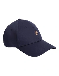 Logo Hardware Baseball Cap in Navy