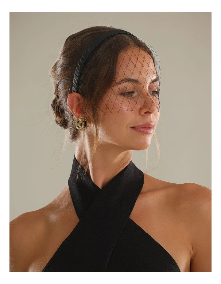 Fs340 Lucia Veil Black Hair Accessory Hair Accessory in Black image 2