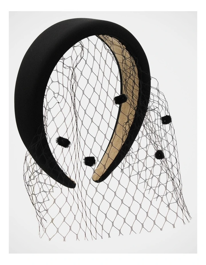 Morgan & Taylor Fs1151 Lilah Veil Black Hair Accessory Hair Accessory in Black image 1