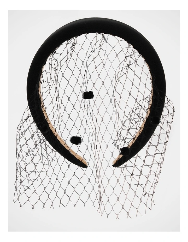 Morgan & Taylor Fs1151 Lilah Veil Black Hair Accessory Hair Accessory in Black image 3