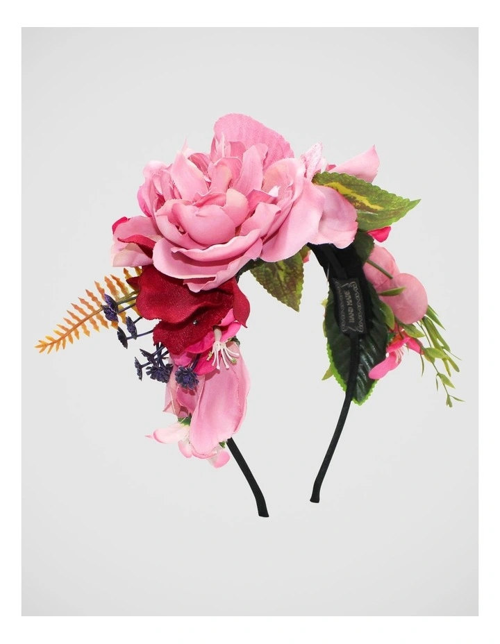 Dori Flower Crown in Hot Pink image 1