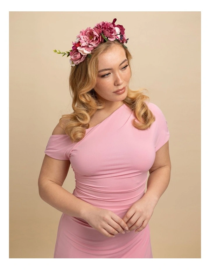 Dori Flower Crown in Hot Pink image 2