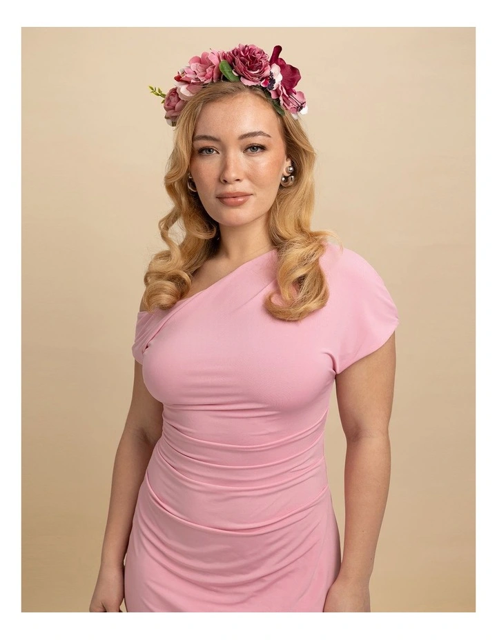 Dori Flower Crown in Hot Pink image 3