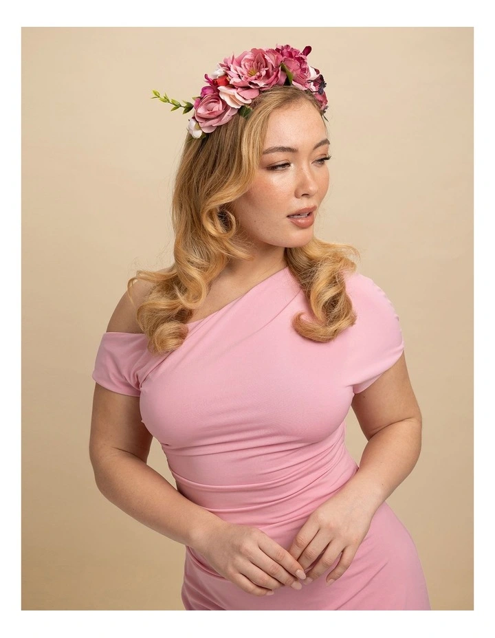 Dori Flower Crown in Hot Pink image 5