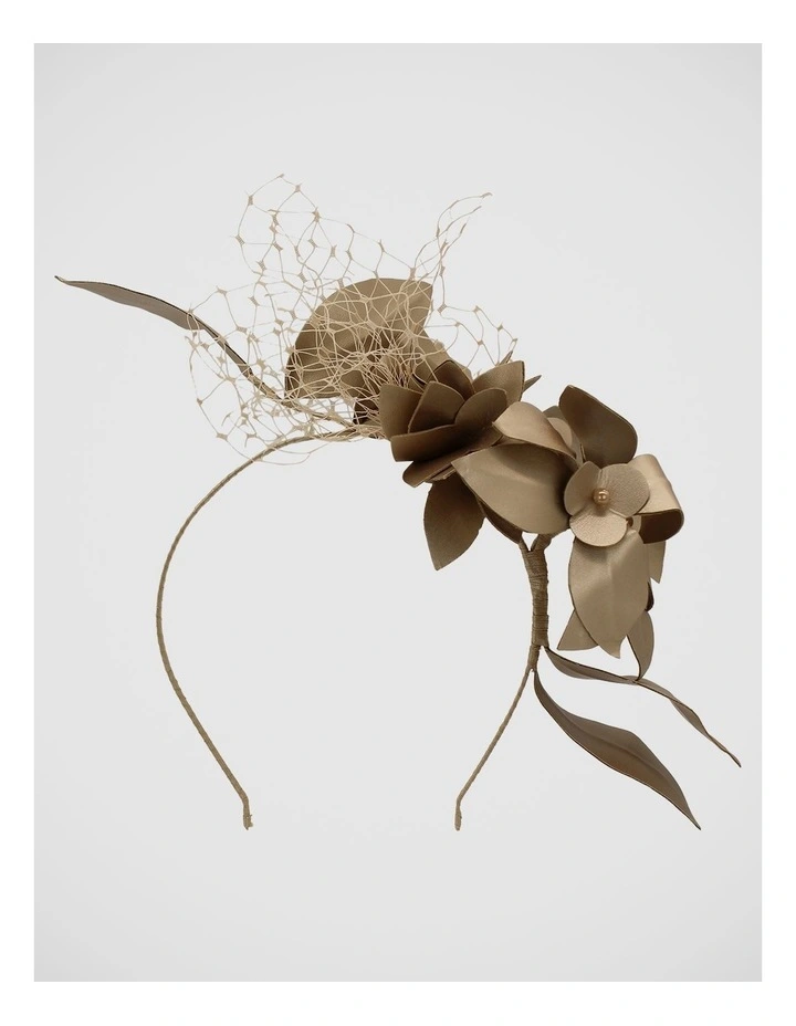 Fs1193 Dulcie Gold Fascinator Fascinator in Gold image 2