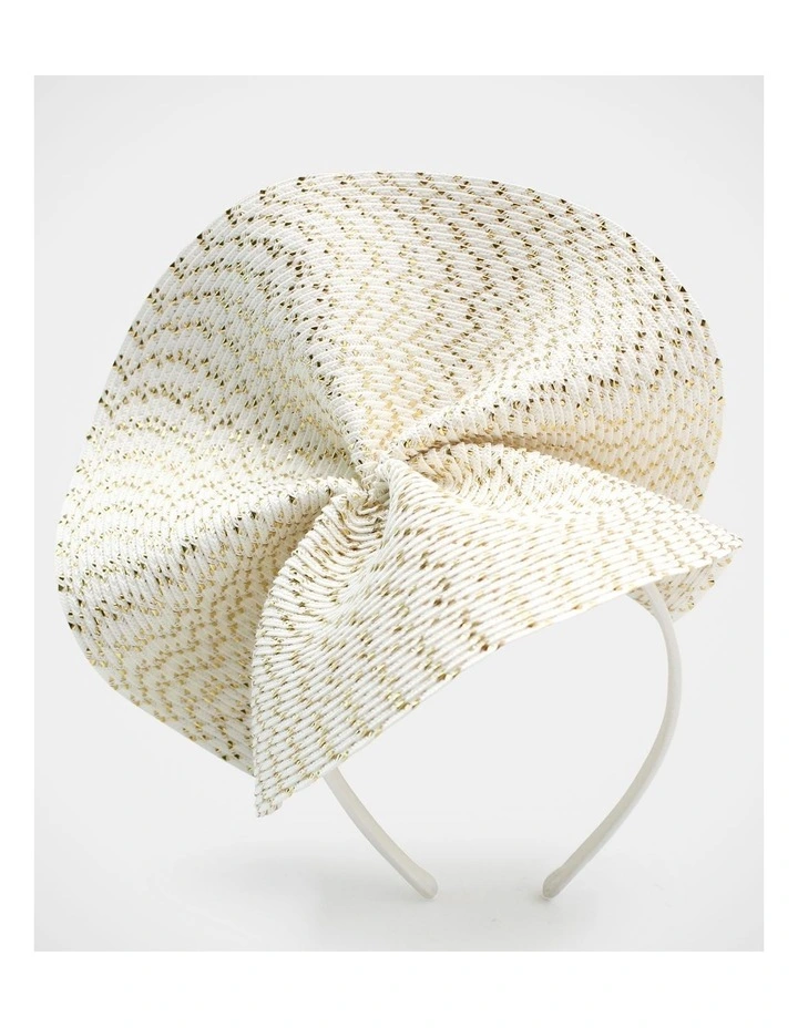 Fs315 Zaria Ivory Fascinator Fascinator in Ivory image 3