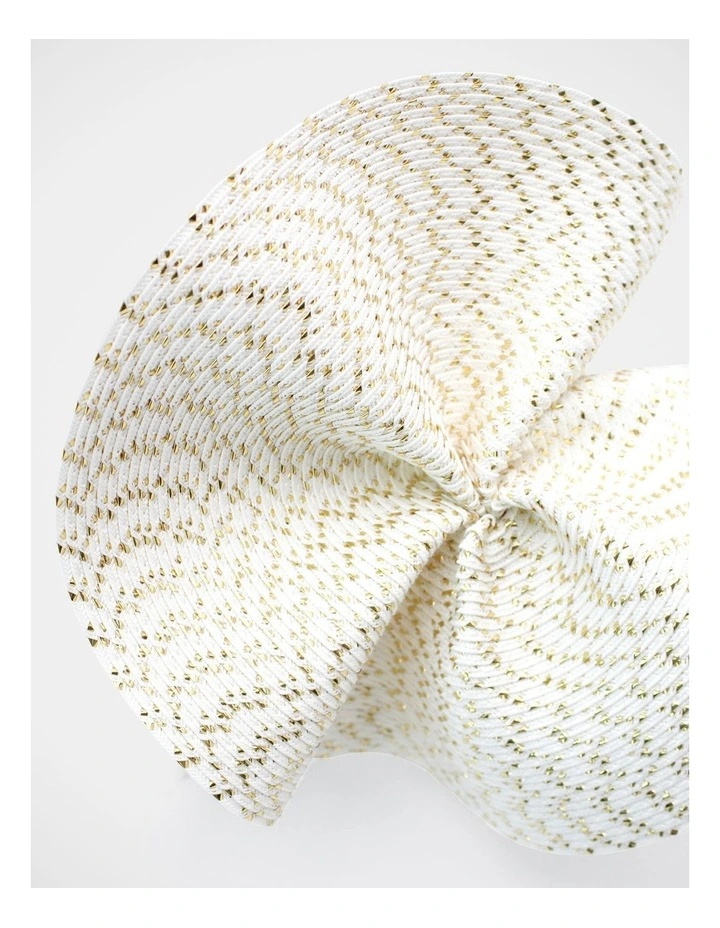 Fs315 Zaria Ivory Fascinator Fascinator in Ivory image 4