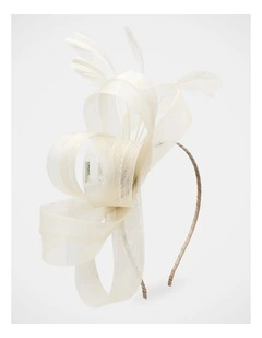 Nyla Fascinator in Beige