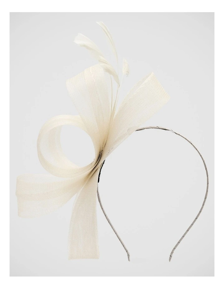 Nyla Fascinator in Beige image 3