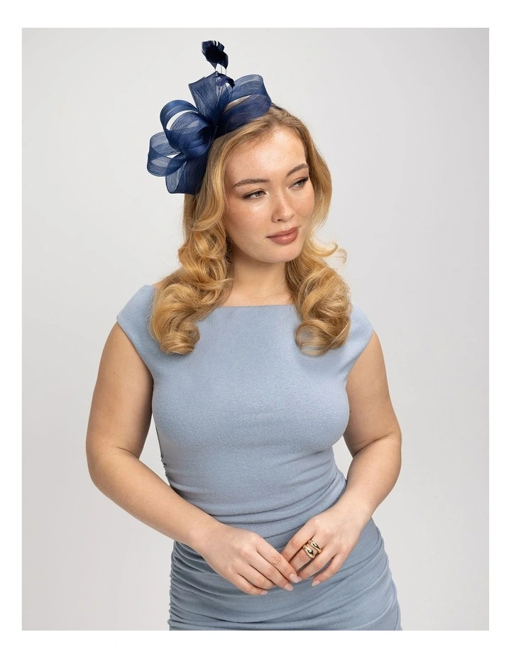 Nyla Fascinator in Navy Blue image 1