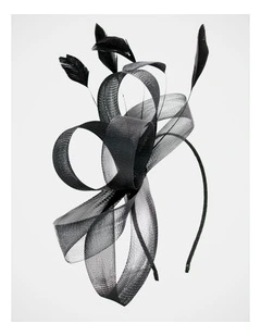 Nyla Fascinator in Black