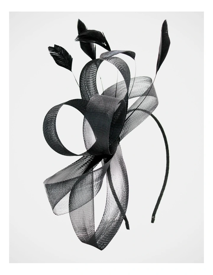 Nyla Fascinator in Black image 1