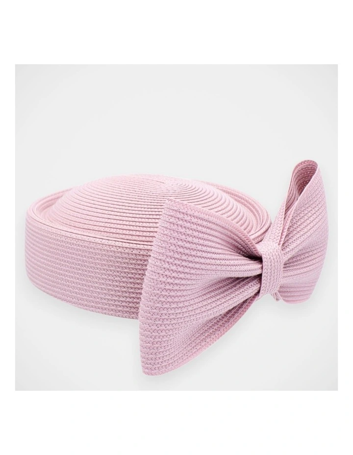 Fs1154 Tara Pillbox Hat Fascinator in Dusty Pink image 3