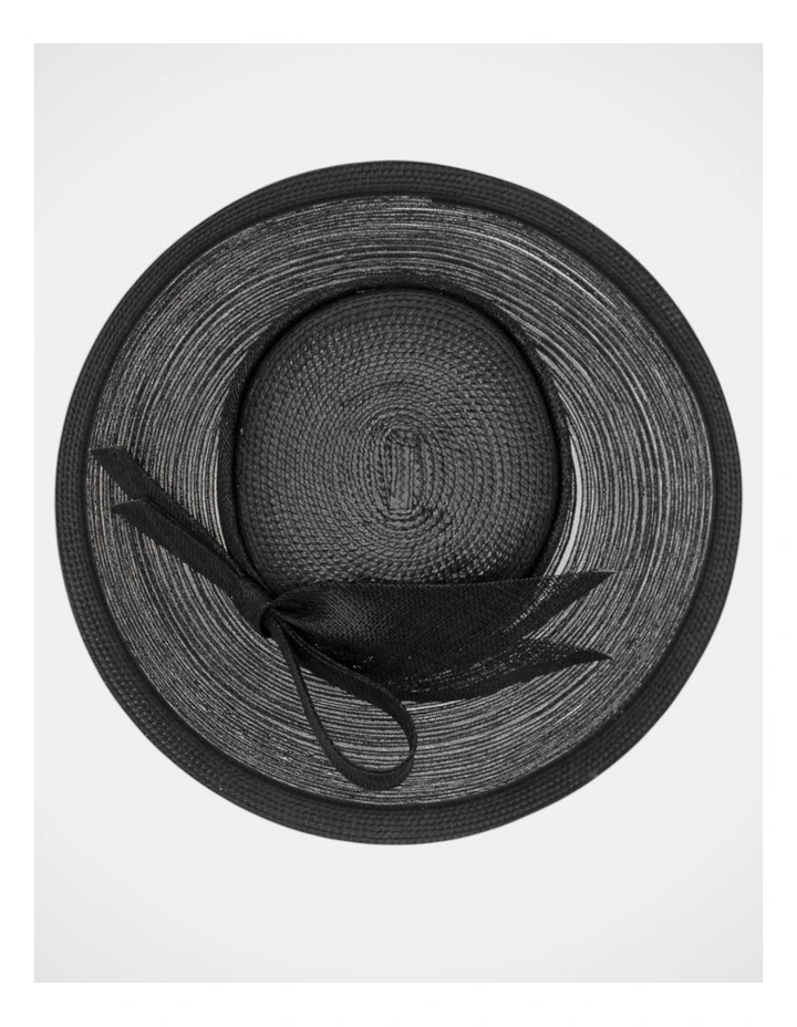 Fs1167 Josephine Fascinator in Black image 3