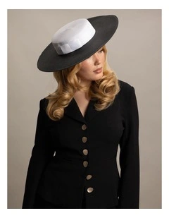 Hm1008 Domino Racewear Hat in Blackwhite