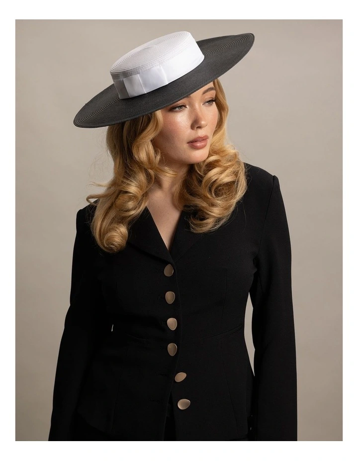 Hm1008 Domino Racewear Hat in Blackwhite image 6