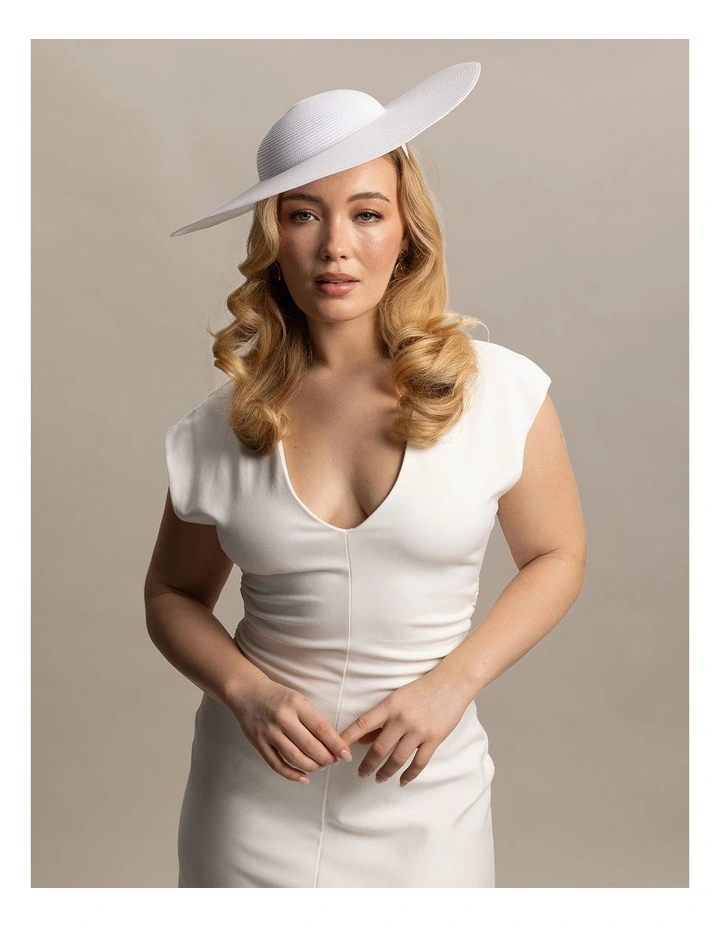 Hm0805 Mona Racewear Hat in White image 3