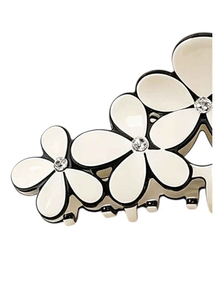 Gregory Ladner Floral Hair Claw Ghaf027M In Ivory image 2