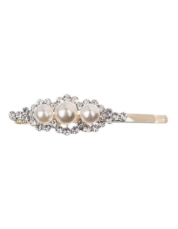 Gregory Ladner 3 Pearls Diamante Slide Clip Hair Accessory Myer