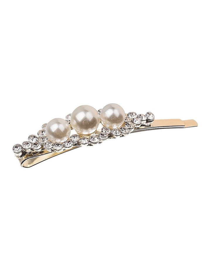 Gregory Ladner 3 Pearls Diamante Slide Clip Hair Accessory Myer