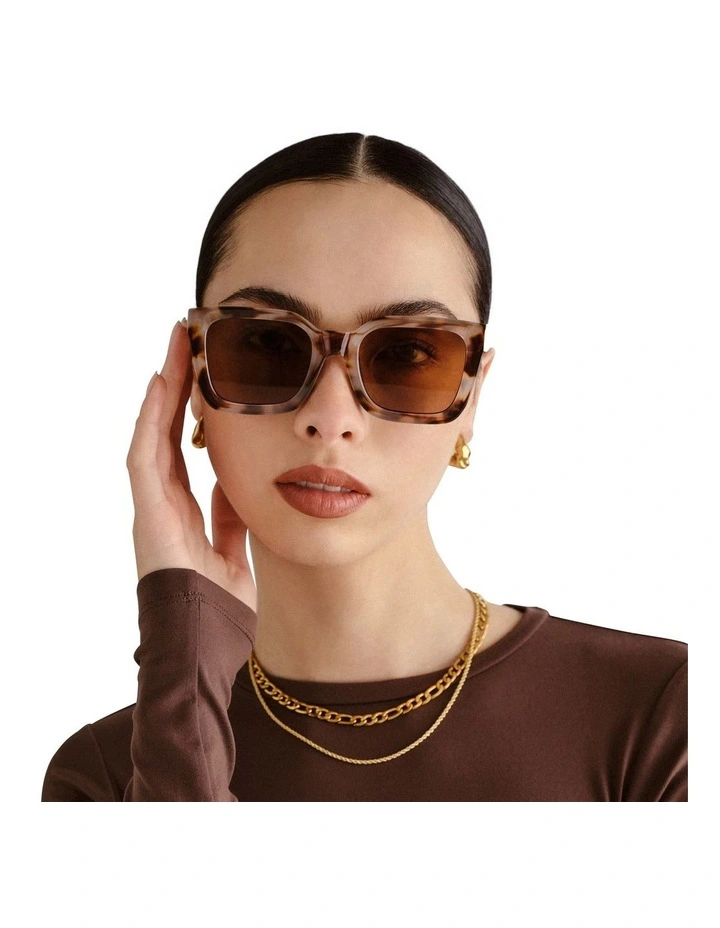 Abstraction Sunglasses in Cookie Tort image 1