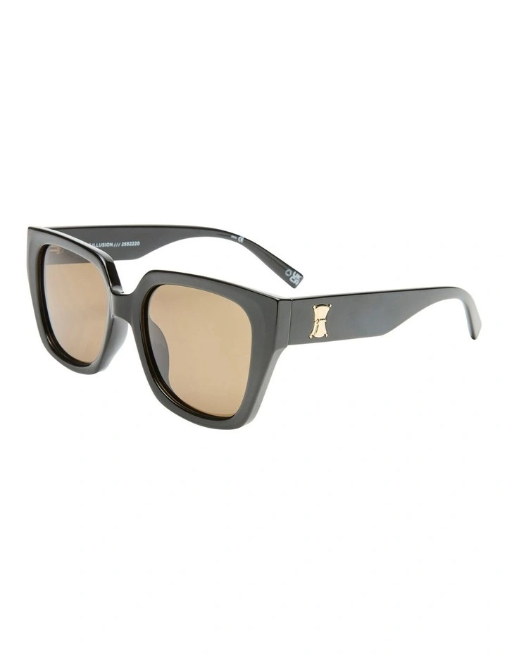 The Illusion Sunglasses in Black image 1