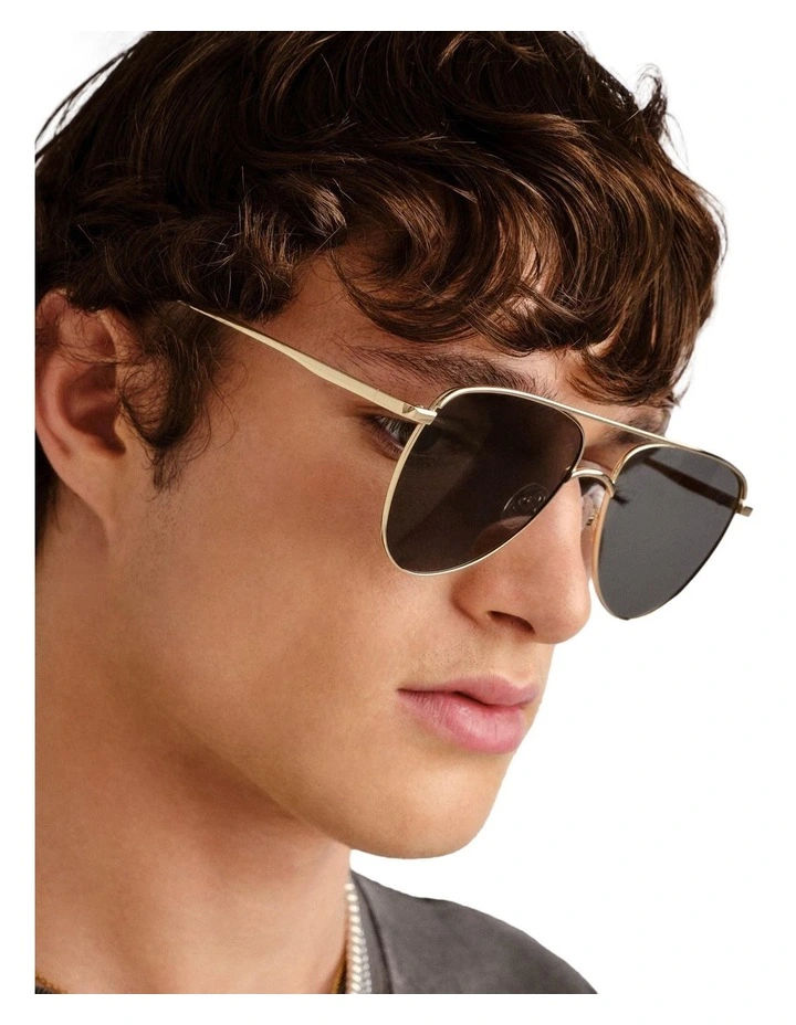 The Duke Sunglasses in Gold image 6