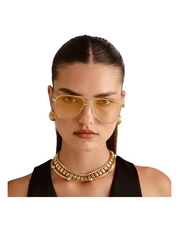 The Duke Sunglasses in Gold image 4