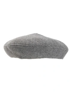 Cable Knit Beret in Natural