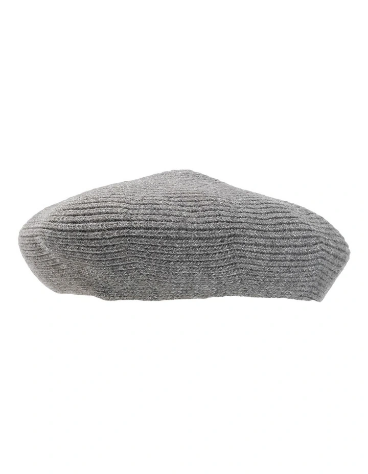 Cable Knit Beret in Natural image 1
