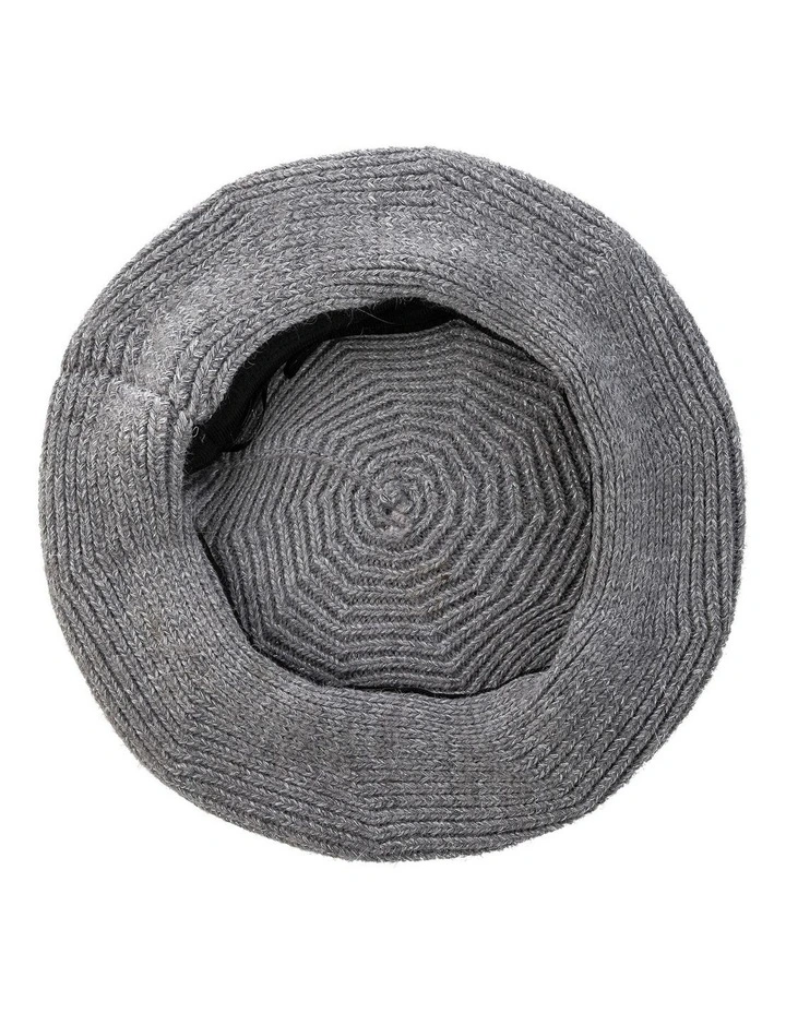 Cable Knit Beret in Natural image 2