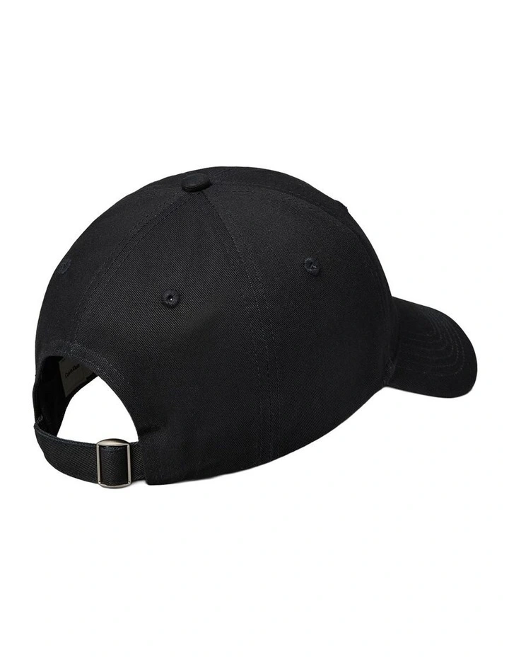 Monologo Embroidery Baseball Cap in Black image 2