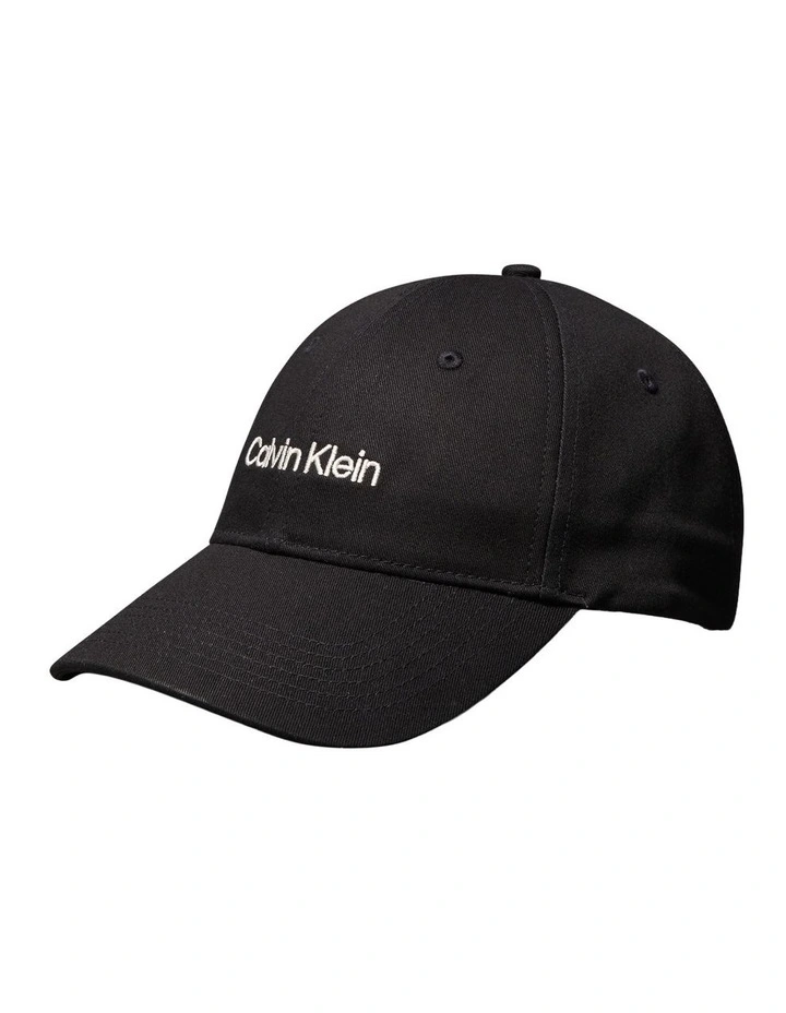 Logo Embroidered Baseball Hat in Black image 1