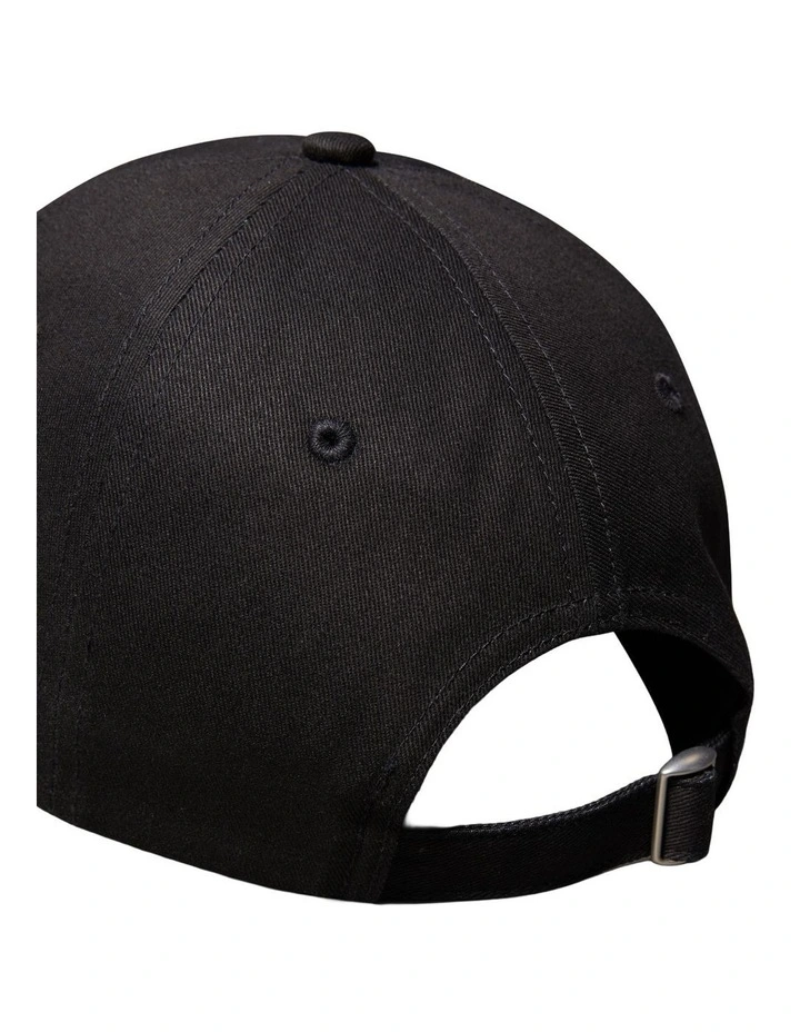 Logo Embroidered Baseball Hat in Black image 3