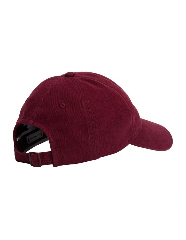 Embroidered Cap Winter Hat in Maroon image 4