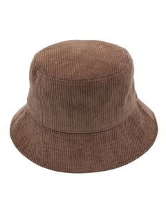 Dallas Cord Bucket Hat in Brown