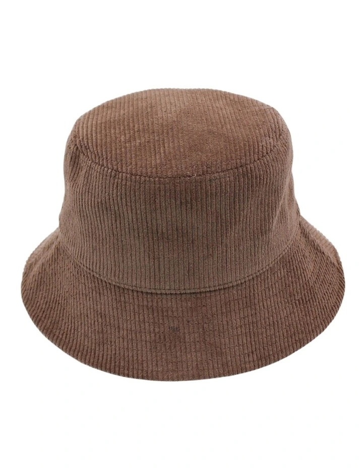 Dallas Cord Bucket Hat in Brown image 1